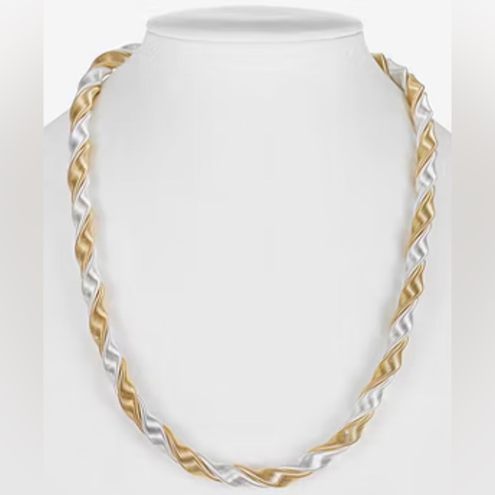 Monet Two Tone 18” Twisted Necklace